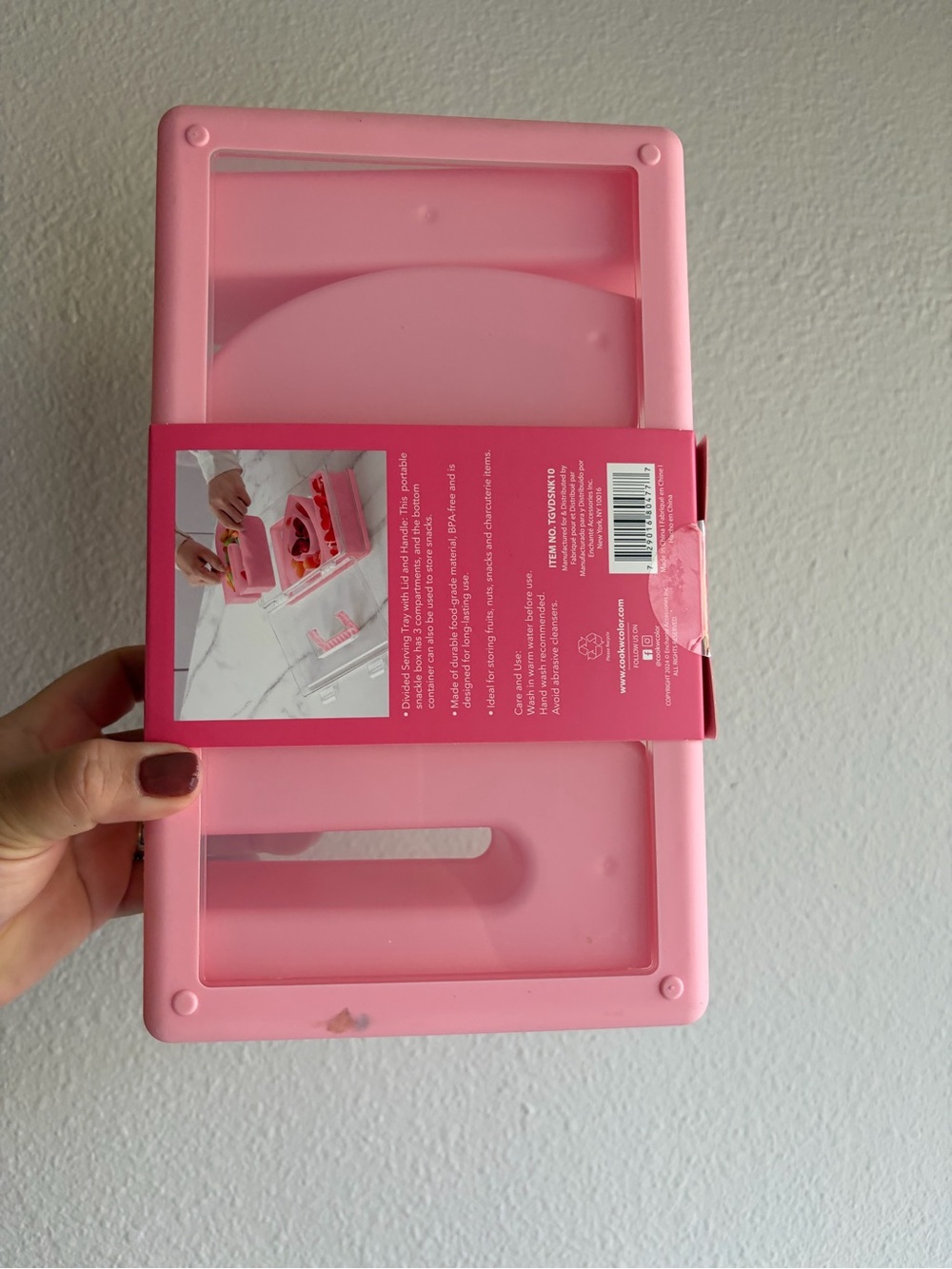CWC Pink Snackle Box - Divided Food & Snack Storage - Picture 3 of 5